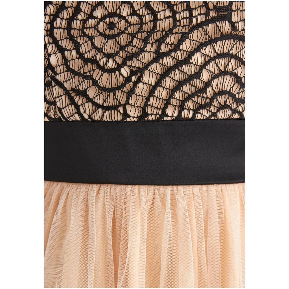 Mystic 1X 2X Black Peach Lace & Tulle Dress - Picture 2 of 3